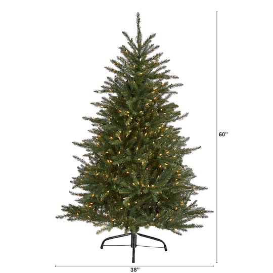 5ft. Pre-Lit Napa Valley Fir Artificial Christmas Tree, Clear LED Lights